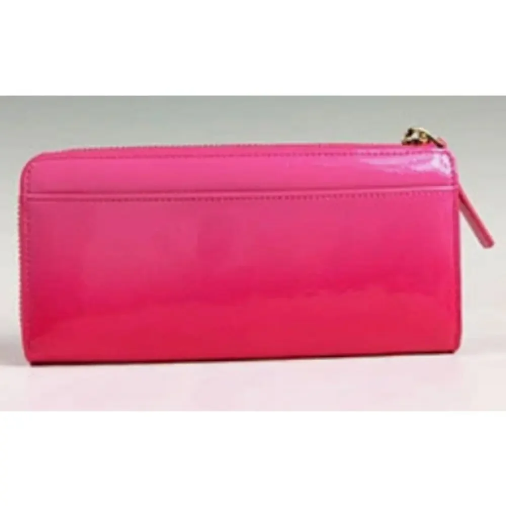 Kate Spade PWRU4190 Cedar Street Ombre Nisha Zip Wallet PINK OMBRE Like New